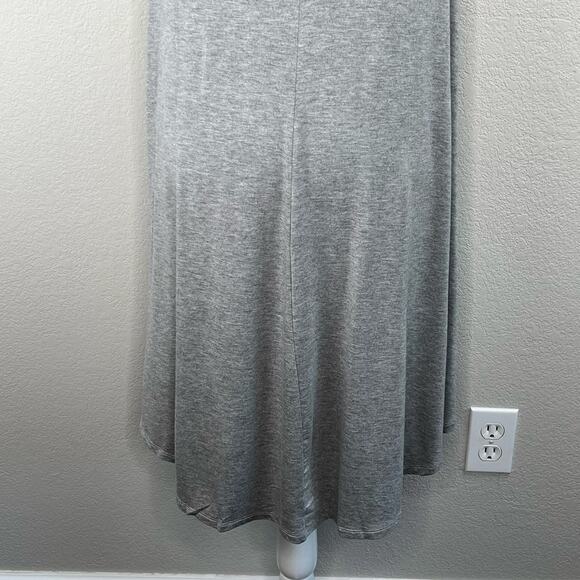 Philosophy Anthropologie Mist Grey Hi-Low Trapeze T-Shirt Dress NWT XL - Picture 9 of 11